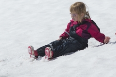 Klara i snön på Njulla